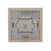 Переключатель проходной 2-кл. СП Rain IP20 в сборе с рамкой крем. LEZARD 703-0303-106