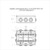 Коробка огнестойкая ОП 40-0320-FR2.5-28 Е15-Е120 RAL2004 200х150х75 Промрукав 40-0320-FR2.5-28