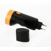 Фонарь аккумуляторный LED3829 9LED аккум. SLA 220В пластик. черн./желт. (кор.) Ultraflash 11240