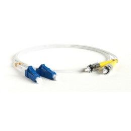 Патч-корд FC-D2-9A1-LC/UR-ST/UR-H-1M-LSZH-WH волоконно-оптический (шнур) SM 9/125 (G657) ST/UPC-LC/U