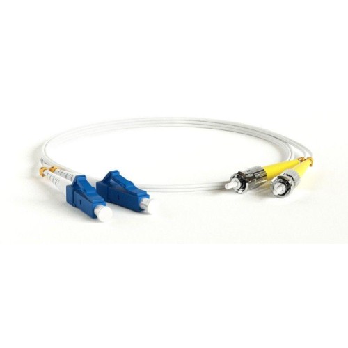 Патч-корд FC-D2-9A1-LC/UR-ST/UR-H-3M-LSZH-WH волоконно-оптический (шнур) SM 9/125 (G657) ST/UPC-LC/U