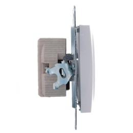 Розетка 1-м СП Karina 16А IP20 без заземл. керамика механизм бел. LEZARD 707-0288-121