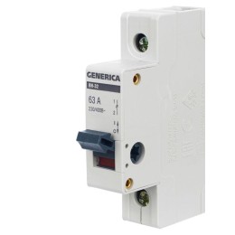 Выключатель нагрузки (мини-рубильник) 1п 63А ВН-32 GENERICA MNV15-1-063