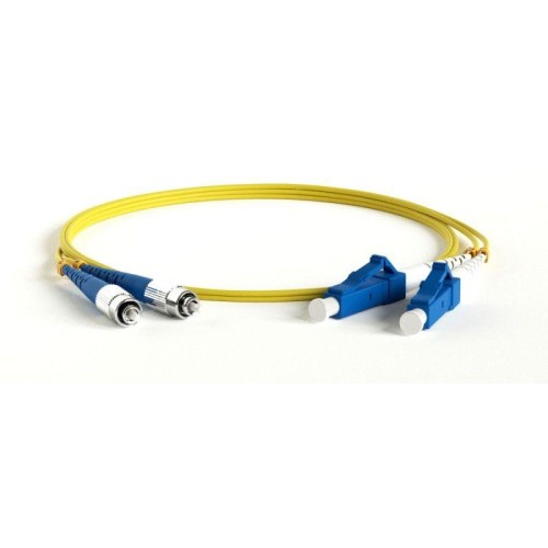 Патч-корд FC-D2-9-FC/UR-LC/UR-H-15M-LSZH-YL волоконно-оптический (шнур) SM 9/125 (OS2) FC/UPC-LC/UPC
