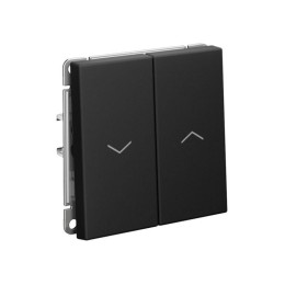 Выключатель для жалюзи 2-кл. ArtGallery 2х (сх. 4) 10А механизм карбон SE GAL001019