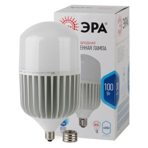 Лампа светодиодная STD LED POWER T160-100W-4000-E27/E40 100Вт Е27/Е40 колокол нейтр. бел. Эра Б00561