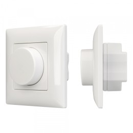 Arlight Панель SMART-P15-DIM-IN White (230V, 1A, TRIAC, Rotary, 2.4G) (IP20 Пластик, 5 лет)