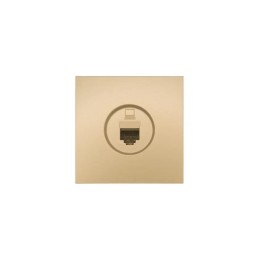 Розетка компьютерная 1-мест. СП ZIMA IP20 зол. LEZARD 704-3688-139