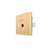 Розетка компьютерная 1-мест. СП ZIMA IP20 зол. LEZARD 704-3688-139