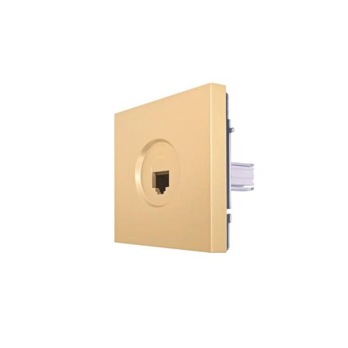 Розетка компьютерная 1-мест. СП ZIMA IP20 зол. LEZARD 704-3688-139