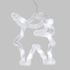 Фигура светодиодная "Санта Клаус" 190х130х10мм 8LED бел. 1Вт 4.5В IP20 на присоске с подвесом элемен