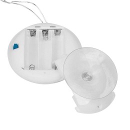 Фигура светодиодная "Санта Клаус" 190х130х10мм 8LED бел. 1Вт 4.5В IP20 на присоске с подвесом элемен