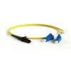 Патч-корд FC-D2-9-LC/UR-MTRJM/UR-H-1M-LSZH-YL волоконно-оптический (шнур) SM 9/125 (OS2) MTRJ(папа)-