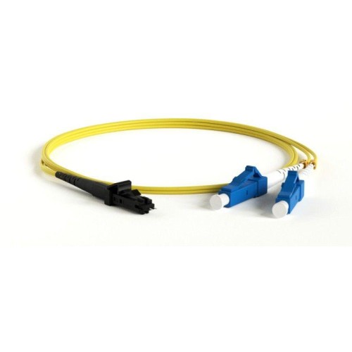 Патч-корд FC-D2-9-LC/UR-MTRJM/UR-H-5M-LSZH-YL волоконно-оптический (шнур) SM 9/125 (OS2) MTRJ(папа)-