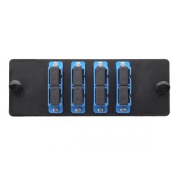 Планка Q-SLOT с 4 адаптерами дуплекс SC OS2 Eurolan 38M-S2-2S-01-04BL