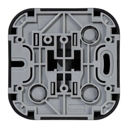 Выключатель 1-кл. ОП Quteo 10А IP20 10AX черн. матов. Leg 782471