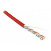Кабель витая пара U/UTP кат.5E 4 пары 24 AWG ОЖ solid LSZH нг(С)-HF UUTP4-C5E-S24-IN-LSZH-RD-305 кра