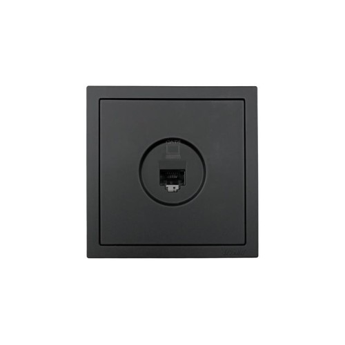 Розетка компьютерная 1-мест. СП ZIMA IP20 черн. бархат LEZARD 704-4288-140