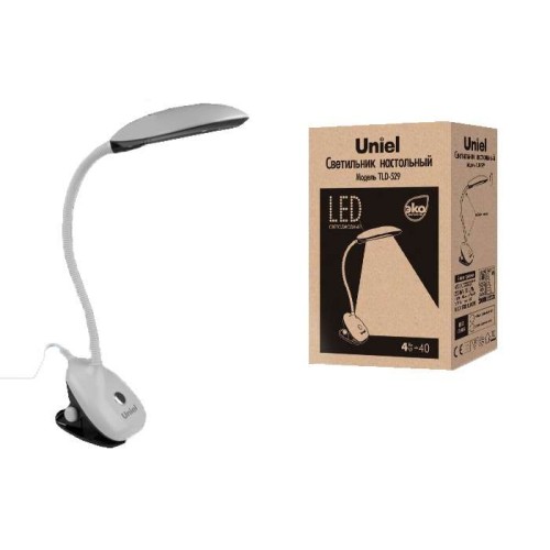 Светильник светодиодный TLD-529 Grey-White/400лм/4500К сер./бел. Uniel UL-00000804