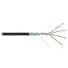 Кабель витая пара F/UTP кат.5E 4х2х24AWG solid PE OUTDOOR черн. (уп.305м) NIKOLAN NKL 2700B-BK