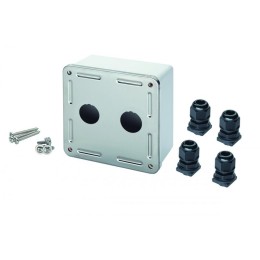 Коробка Industrial 2-порт. бел. Eurolan 12B-02-67WT