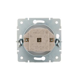 Розетка 1-м СП Karina 16А IP20 без заземл. керамика механизм жемчуж./бел. перламутр. LEZARD 707-3088