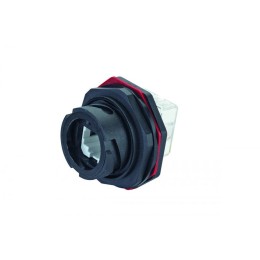 Модуль Industrial кат.5E UTP крышка черн. Eurolan 16B-U5-67BL