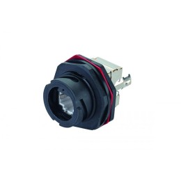 Модуль Industrial кат.6 FTP крышка черн. Eurolan 16B-F6-67BL