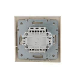 Переключатель проходной 1-кл. СП Deriy 10А крем. LEZARD 702-0303-105