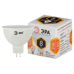 Лампа светодиодная STD LED MR16-8W-827-GU5.3 GU5.3 8Вт софит тепл. бел. Эра Б0057002