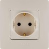 Розетка 1-м СП Etika 16А IP31 250В 2P+E с заземл. защ. шторки немецк. стандарт винтов. клеммы механи