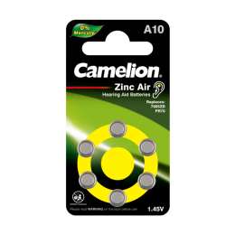Элемент питания ZA10 Mercury Free A10-BP6 (0%Hg) 1.4В 90мА.ч для слуховых аппаратов BL-6 (блист.6шт)