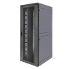 Шкаф Rackcenter D9000 42U 750х1200 передняя дверь перф. 1-ств. задняя дверь перф. 2-ств. черн. Eurol