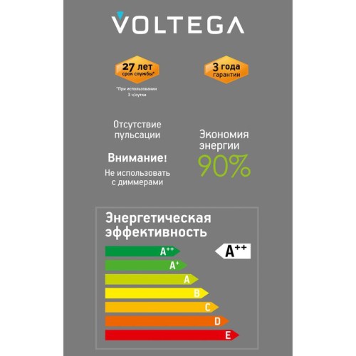 Лампа светодиодная филаментная Loft 271 G95 4Вт 1800К E27 Voltega 8561