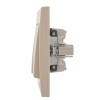 Выключатель 3-кл. СП Rain IP20 крем. LEZARD 703-0303-109