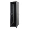 Шкаф Racknet S3000 22U 600х800 передняя дверь стекло 1-ств. задняя дверь метал. 1-ств. черн. Eurolan