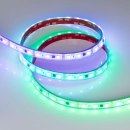 Лента светодиодная SPI-PFS-B60-12mm 12V RGB-PX3-BPT 12Вт/м IP68 5060 герметичная бегущий огонь (уп.5