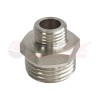Ниппель никелированный переходной НР 1/2дюйм-НР 3/8дюйм (400/10) VALFEX VF.580.N.012.038