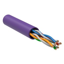Кабель витая пара U/UTP кат.5E 4х2х24AWG solid LSZH фиолет. (уп.305м) ITK LC1-C5E04-126