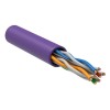 Кабель витая пара U/UTP кат.6 4х2х23AWG solid LSZH фиолет. (уп.305м) ITK LC1-C604-126