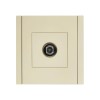 Розетка TV оконечная FORTE&PIANO FP428 ваниль IEK FP-A10-O-K10