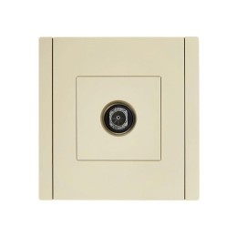 Розетка TV оконечная FORTE&PIANO FP428 ваниль IEK FP-A10-O-K10