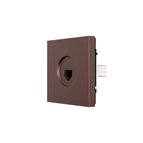Розетка компьютерная 1-мест. СП ZIMA IP20 шоколад LEZARD 704-7388-139