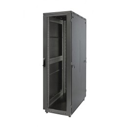 Шкаф Racknet S3000 42U 600х800 передняя дверь перф. 1-ств. задняя дверь перф. 1-ств. черн. Eurolan 6