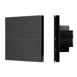 Панель кнопочная SMART-DMX512-801-22-8G-8SC-DIM-IN Black (230В 2.4G) (IP20 пластик) INTELLIGENT ARLI