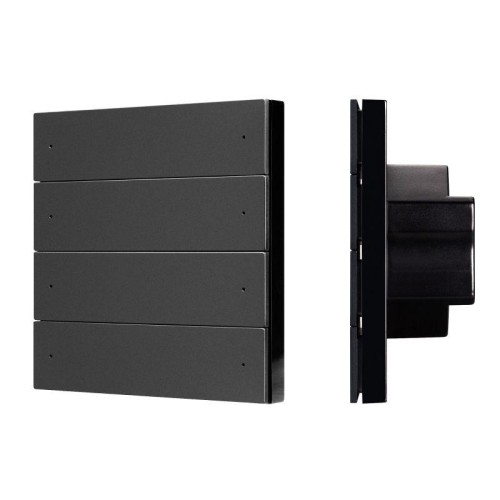 Панель кнопочная SMART-DMX512-801-22-8G-8SC-DIM-IN Black (230В 2.4G) (IP20 пластик) INTELLIGENT ARLI