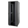 Шкаф Racknet S3000 42U 800х1000 передняя дверь стекло 1-ств. задняя дверь метал. 2-ств. черн. Eurola