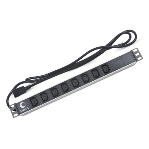Блок розеток 8-м PDU-8I-2IEC 10А IEC 320 C13 для 19дюйм шкафов горизонт. без выкл. шнур 2м вилка IEC