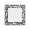Розетка 1-м СП Etika 16А IP44 250В 2P+E с заземл. защ. шторки с крышкой немецк. стандарт безвинтов.