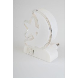 Светильник светодиодный NL-248 220В ночник с выкл. бел. Camelion 14355